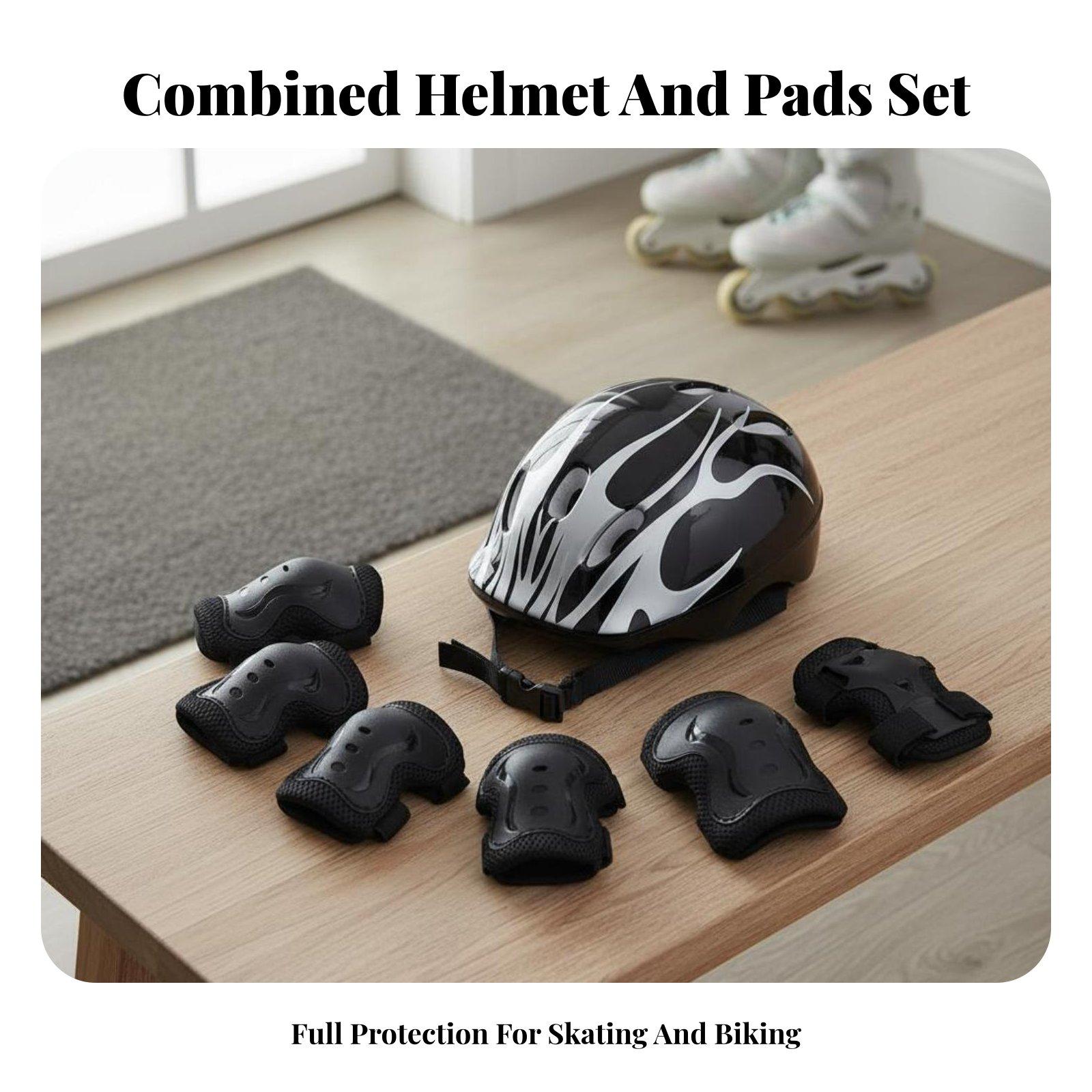 Set de Casco y Protectores de  - Scooter Helmet Set reseña y precio